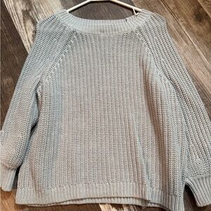 Light Gray Knit Women's Sweater